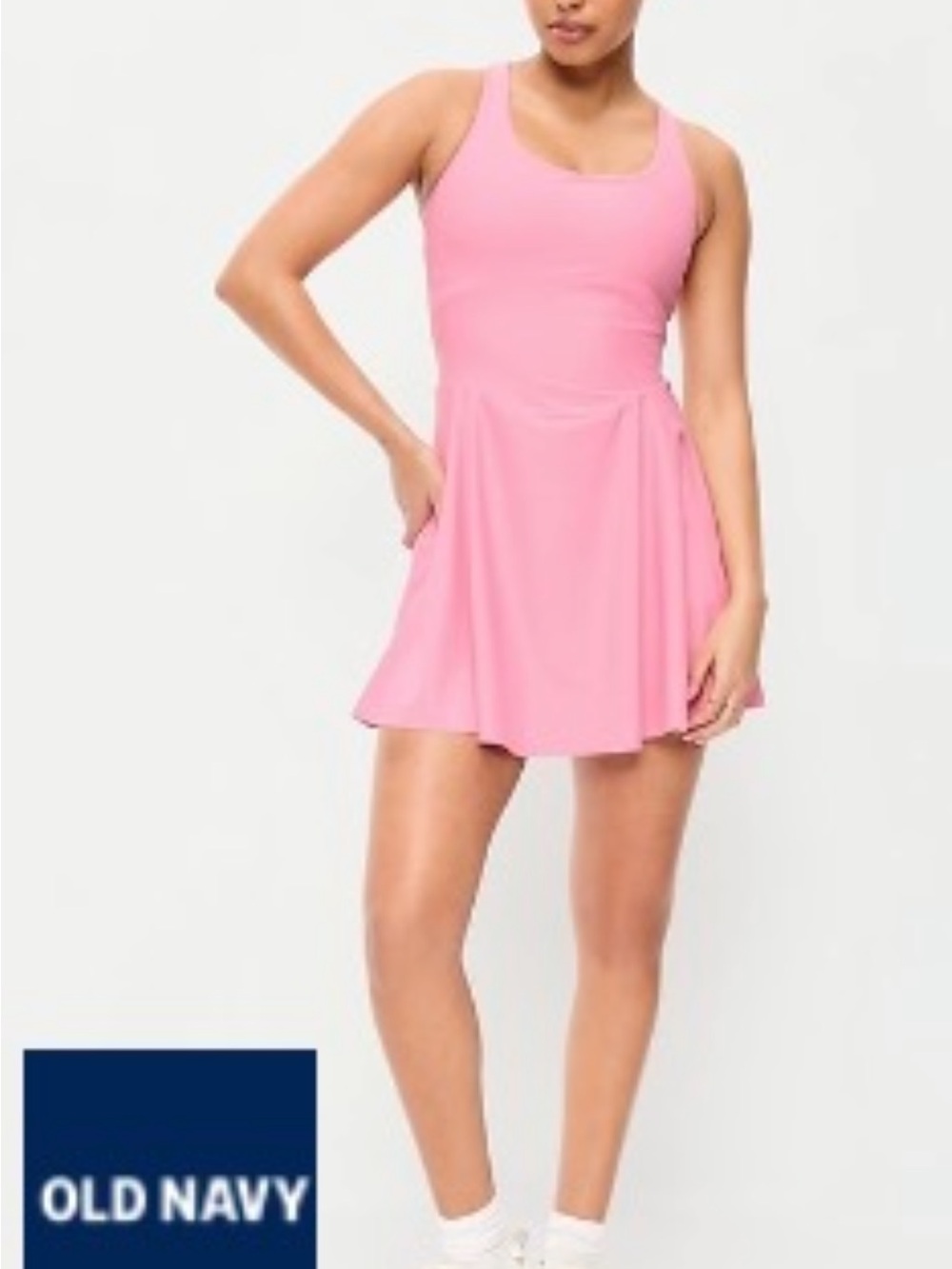 Old Navy Pink Tank Swim Dress with Skirt